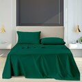 Luxury Dreams 4-Piece 1800 TC Series Deep-Pocket Luxurious Organic Bamboo Blend Bed Sheet Set LD-1800BF-4PC-EGRE-F